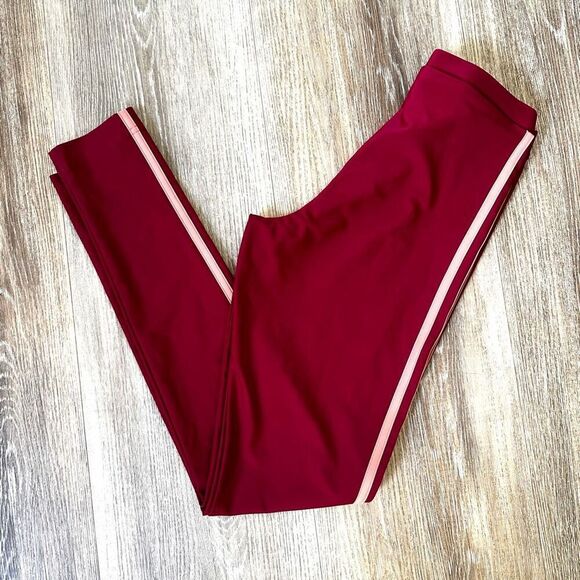 Nike burgundy pants with pink side stripe - Picture 8 of 8